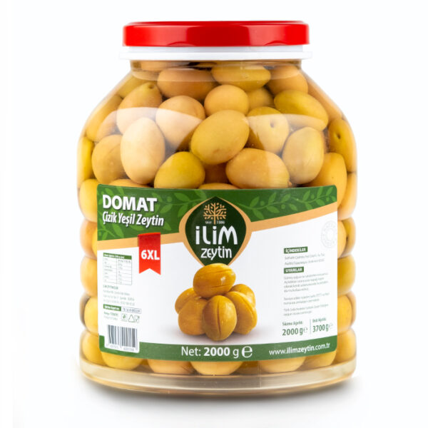 İlim Zeytin Domat Çizik Yeşil Zeytin