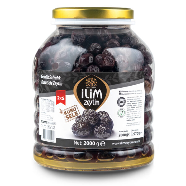 İlim Zeytin Gemlik Sofralık Kuru Sele Zeytin