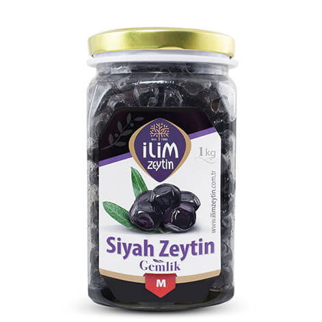 İlim Zeytin Gemlik Sofralık Siyah Zeytin M 1 Kg Ön