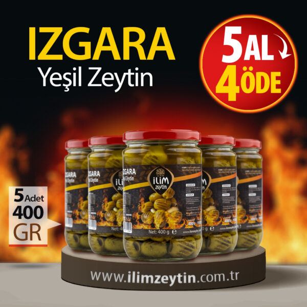 İlim Zeytin Izgara Yeşil Zeytin