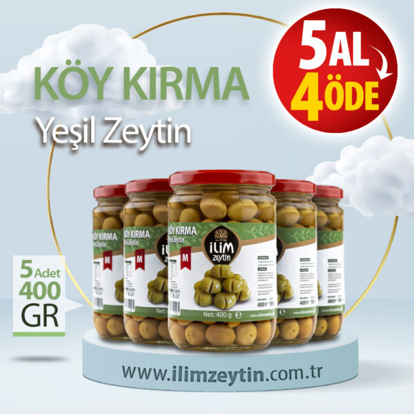 İlim Zeytin Köy Kırma Yeşil Zeytin